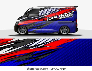 Racing Car Wrap Design Vector For Vehicle Vinyl Sticker And Automotive Decal Livery