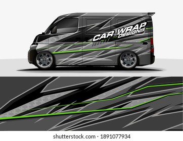 Racing car wrap design vector for vehicle vinyl sticker and automotive decal livery