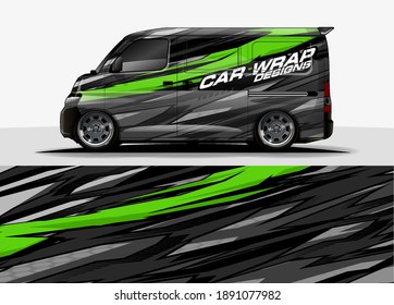 Racing car wrap design vector for vehicle vinyl sticker and automotive decal livery