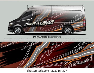 Vector de diseño de envoltura de coches de carreras para pegatinas de vinilo de vehículo y lirio de decal de automóvil