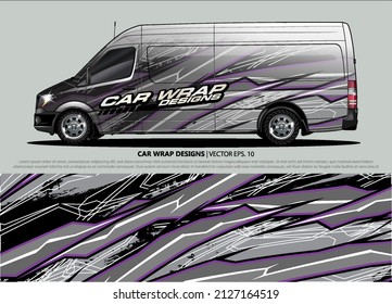 Racing car wrap design vector for vehicle vinyl sticker and automotive decal livery