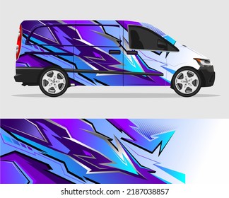 Racing car wrap design vector for vehicle vinyl sticker and automotive decal livery