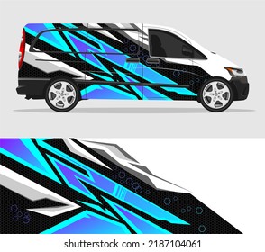 Racing car wrap design vector for vehicle vinyl sticker and automotive decal livery