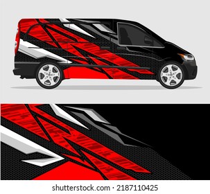 Racing car wrap design vector for vehicle vinyl sticker and automotive decal livery