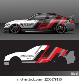 Racing Car Wrap Design Vector Graphic Stock Vector (Royalty Free ...