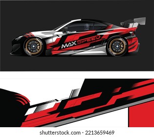 Racing car Wrap Design vector Graphics