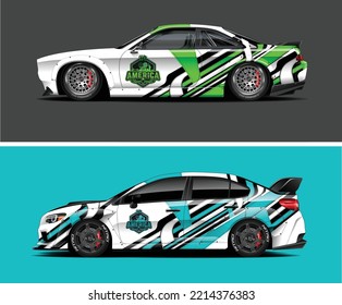 Racing Car wrap design vector graphics
