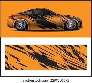 racing car wrap design for vector  sport  graphics