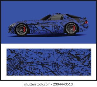 Racing car wrap design vector for premium vehicle vinyl sticker 