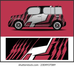diseño de ajuste de coches de carreras para gráficos rojos vectoriales deportivos