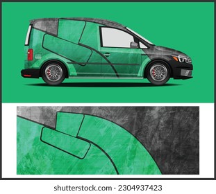 Racing car wrap design vector. Vehicle Wrap Design 