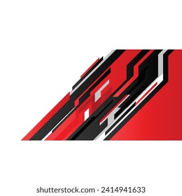 Racing car wrap design vector. Abstract graphic line racing background kit design