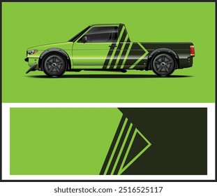 Racing car wrap design vector for vehicle vinyl sticker and automotive