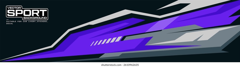 Racing car wrap design vector. abstract stripe racing designs for wrap vehicle, race car, rally, and adventure