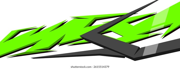 Racing car wrap design vector for vehicle vinyl sticker and automotive decal livery