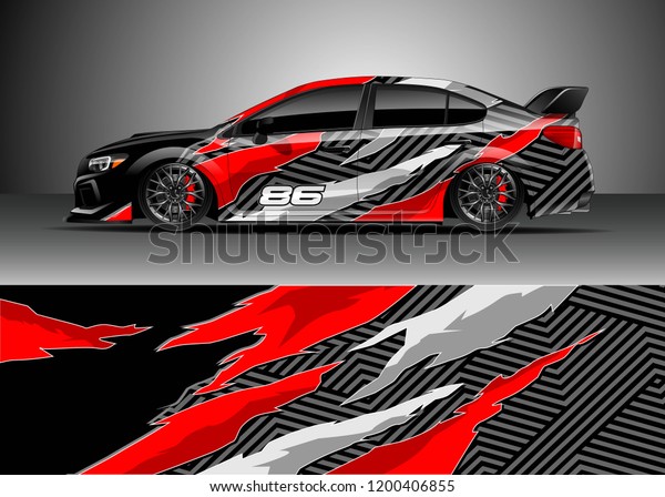 Racing Car Wrap Design Vector Graphic Stock Vector (Royalty Free ...