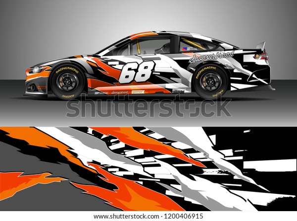 Racing Car Wrap Design Vector Graphic Stock Vector (Royalty Free ...