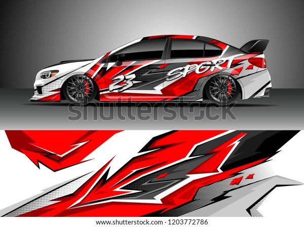 Racing Car Wrap Design Vector Graphic Stock Vector (Royalty Free ...