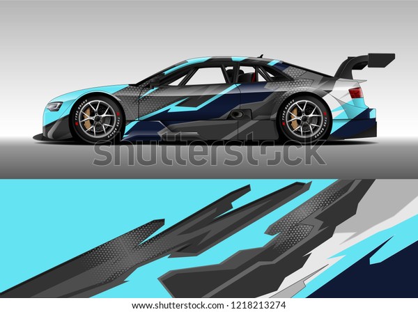 Racing car wrap design\
vector and vinyl sticker. Graphic abstract stripe racing background\
kit designs for wrap vehicle, race car, rally, adventure and\
livery. eps 10