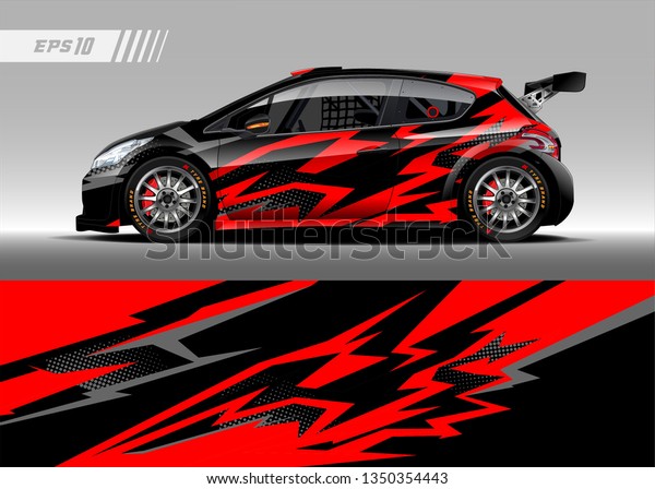 Racing Car Wrap Design Vector Graphic Stock Vector Royalty Free