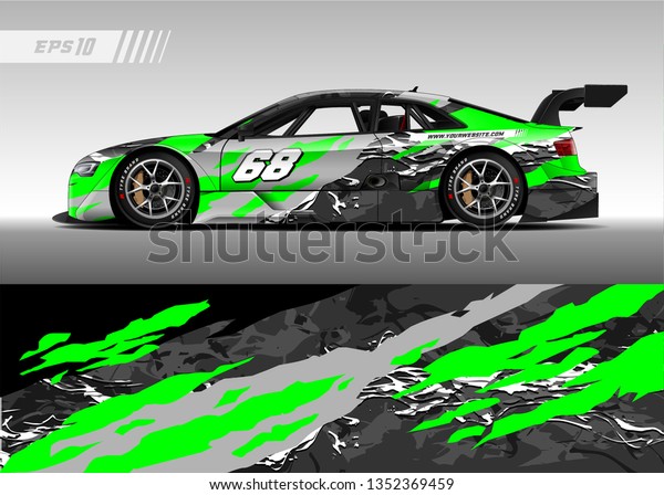 Racing Car Wrap Design Vector Graphic Stock Vector Royalty Free