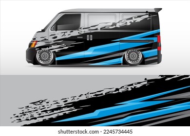 racing car wrap design for vehicle vinyl stickers and automotive company sticker livery