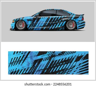 racing car wrap design and vehicle livery