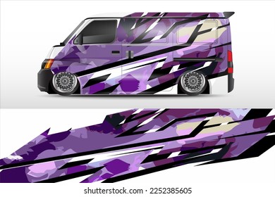 racing car wrap design for vehicle vinyl stickers and automotive company sticker livery