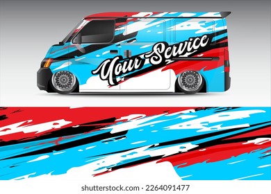 racing car wrap design for vehicle vinyl stickers and grunge motif sticker livery