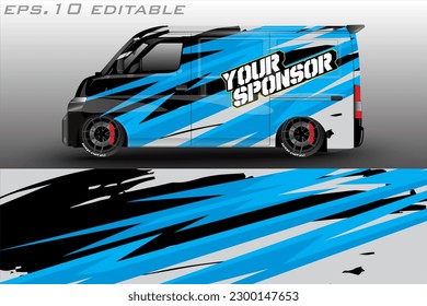 racing car wrap design for vehicle vinyl stickers and automotive company sticker livery