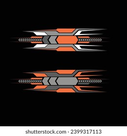 racing car wrap livery decal design vector
