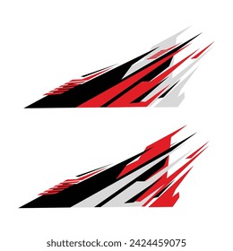 racing car wrap livery decal design vector
