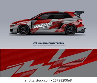 Racing Car Wrap Livery Design With printable file below