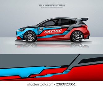 Racing Car wrap livery design