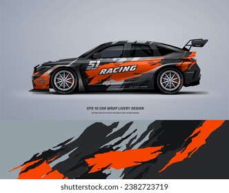 Racing Car wrap livery design