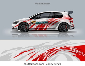 Racing Car wrap livery design