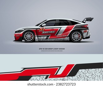 Racing Car wrap livery design