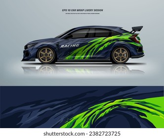 Racing Car wrap livery design