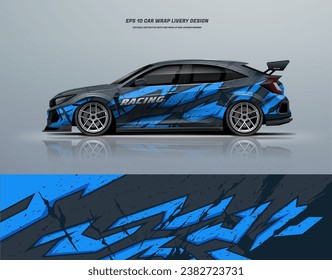 Racing Car wrap livery design