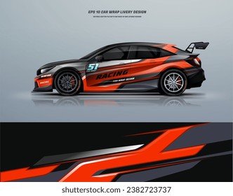 Racing Car wrap livery design