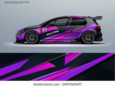 Racing Car wrap livery design