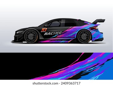 Racing Car wrap livery design