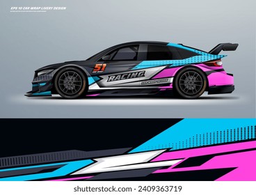 Racing Car wrap livery design