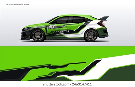 Racing Car Wrap Livery Design vector file eps 10 print ready file