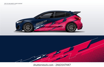 Racing Car Wrap Livery Design vector file eps 10 print ready file