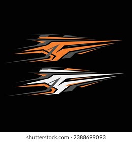 Design-Vektorgrafik für Rennwagen-Aufkleber