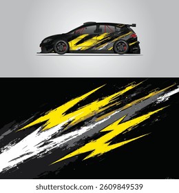 Racing car wrap vector illustration of an abstract background .	