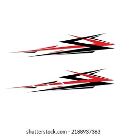diseño vectorial de decal de envoltura de coches de carreras. calcomanías
