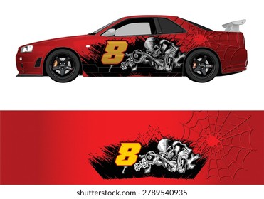 RACING CAR WRAPPING DESIGN DESIGN IDEA