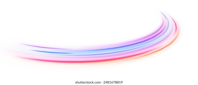 Racing cars dynamic flash effects city road with long exposure night ligh. Vector PNG. Database fast data transfer acceleration. Speed connection vector background. PNG.